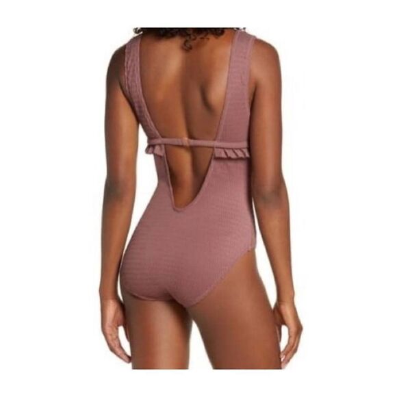 NWT Chelsea28 Ruffle Trim One-Piece Swimsuit sz XL - Picture 2 of 7